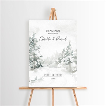 Panneau bienvenue montagnes