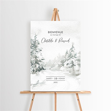 Panneau bienvenue montagnes