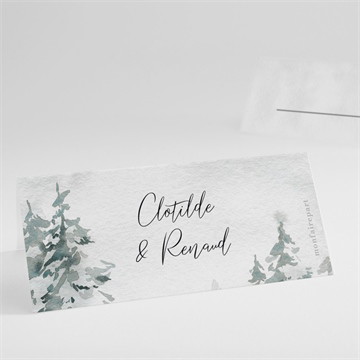 Marque-place mariage montagnes