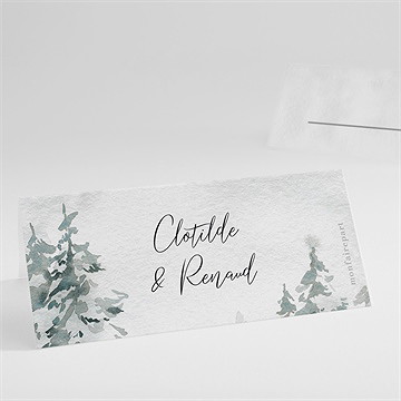 Marque-place mariage montagnes