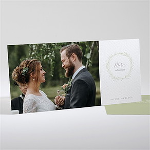 Remerciement mariage tendre elegance paysage