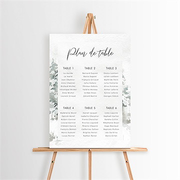 Plan de table mariage montagnes