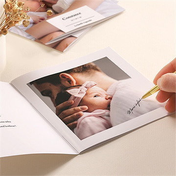 Mini album photo bébé - Détail du mini album