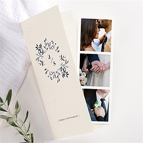 Remerciement mariage notre idylle photomaton