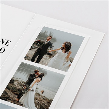 Remerciement mariage annonce photomaton - Détail du faire-part