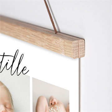 Affiche naissance mon pele mele photo - Détail de l'affiche