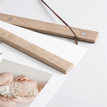 Affiche naissance mon pele mele photo - Détail des supports en bois