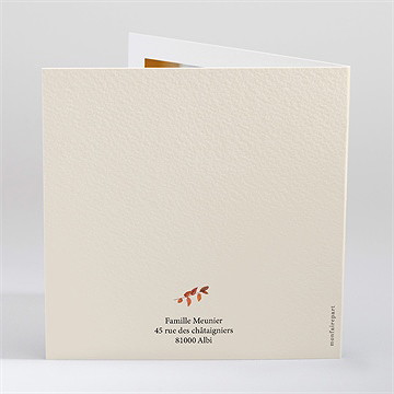 Faire-part décès belle esperance - Dos du faire-part