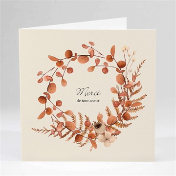 Carte pliée - carré