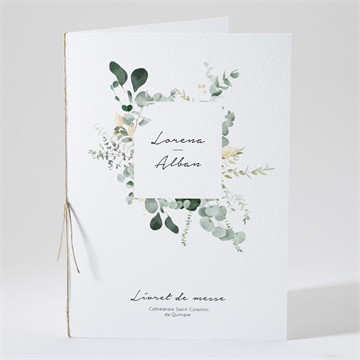 Livret de messe mariage pastel