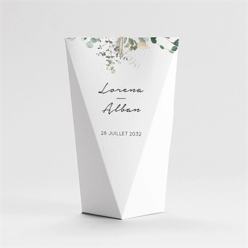 Boîte de dragées mariage pastel étui - Dos de la boîte