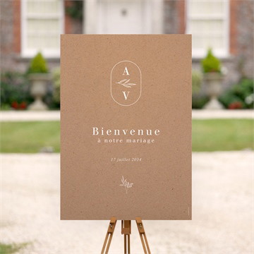 Panneau bienvenue capsule champetre