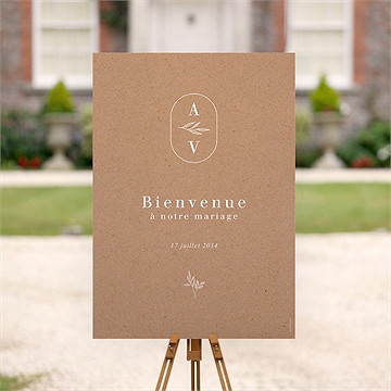 Panneau bienvenue capsule champetre