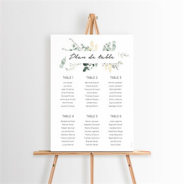 Plan de table mariage pastel