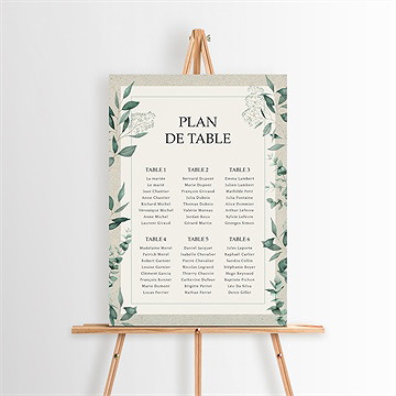 Plan de table mariage intimité