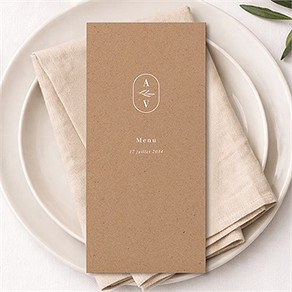 Menu mariage capsule champetre