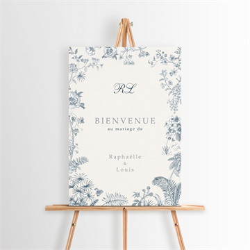 Panneau bienvenue tropiques dorure