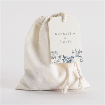 Pochon mariage  tropiques dorure