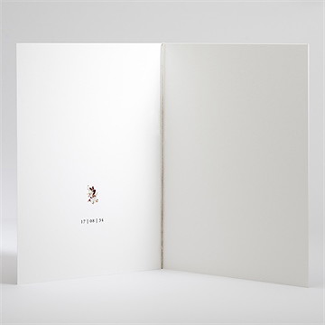 Livret de messe mariage en automne - Intérieur du livret