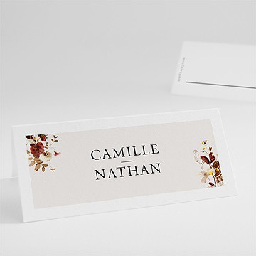 Marque-place mariage en automne