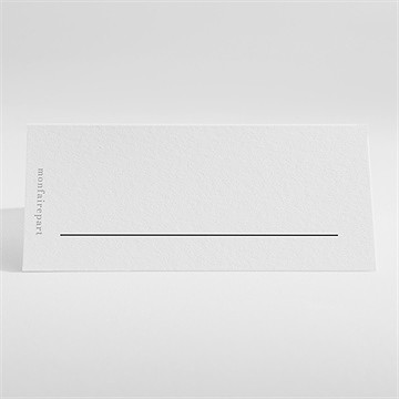 Marque-place mariage en automne - Dos du marque-place