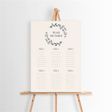 Plan de table mariage bel eclat