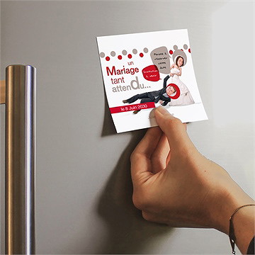 Save the Date mariage humour original - Mise en situation