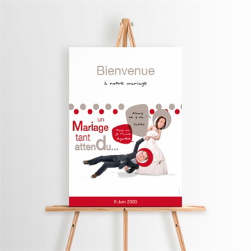 Panneau bienvenue humour original