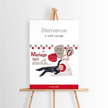 Panneau bienvenue humour original