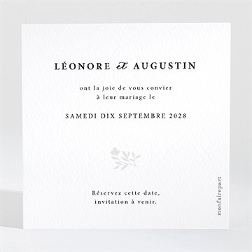 Save the Date mariage sublime - Dos de la carte