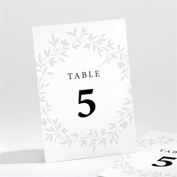 Numéro de table mariage sublime