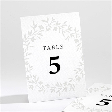 Numéro de table mariage sublime