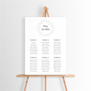 Plan de table mariage sublime