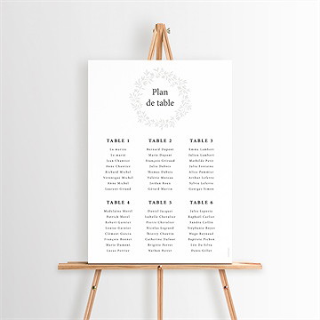 Plan de table mariage sublime