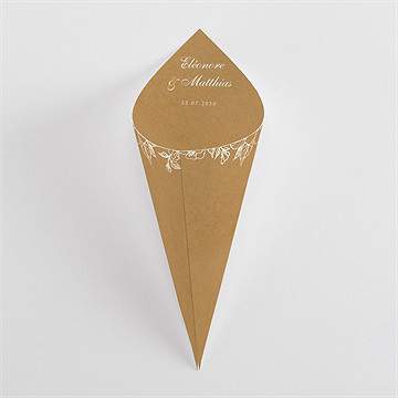 Cornet confettis mariage belle découverte