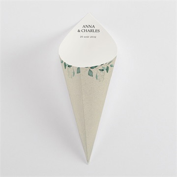 Cornet confettis mariage intimité