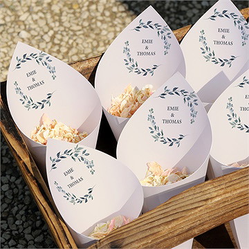 Cornet confettis mariage bel eclat - Mise en situation