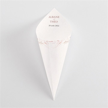 Cornet confettis mariage poésie boheme