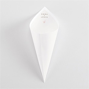 Cornet confettis mariage notre lien