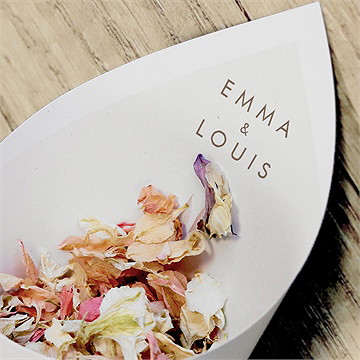 Cornet confettis mariage notre lien - Mise en situation