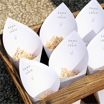 Cornet confettis mariage notre lien - Mise en situation