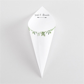 Cornet confettis mariage balade champetre