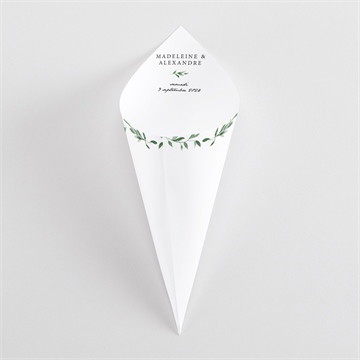 Cornet confettis mariage l'olivier ensemencé