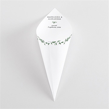 Cornet confettis mariage a l'ombre de l'olivier