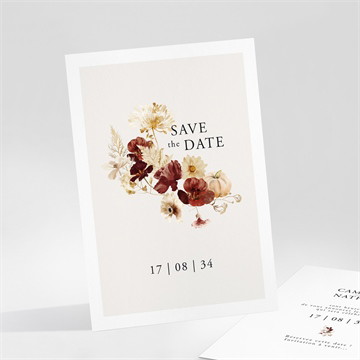 Save the Date mariage en automne