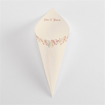 Cornet confettis mariage élégance champêtre photomaton