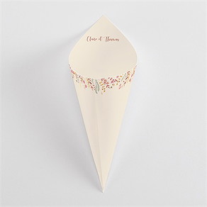 Cornet confettis mariage élégance champêtre