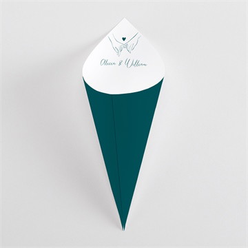 Cornet confettis mariage notre union pocketfold