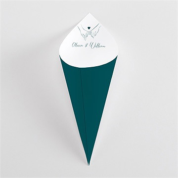 Cornet confettis mariage notre union