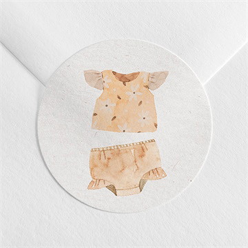 Sticker naissance bébé fille